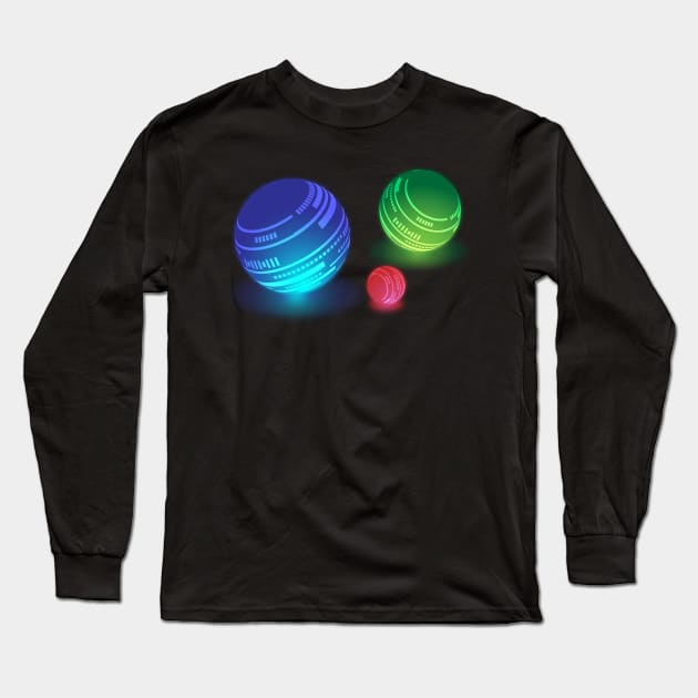 Glowing balls Long Sleeve T-Shirt by Mati Digital Art